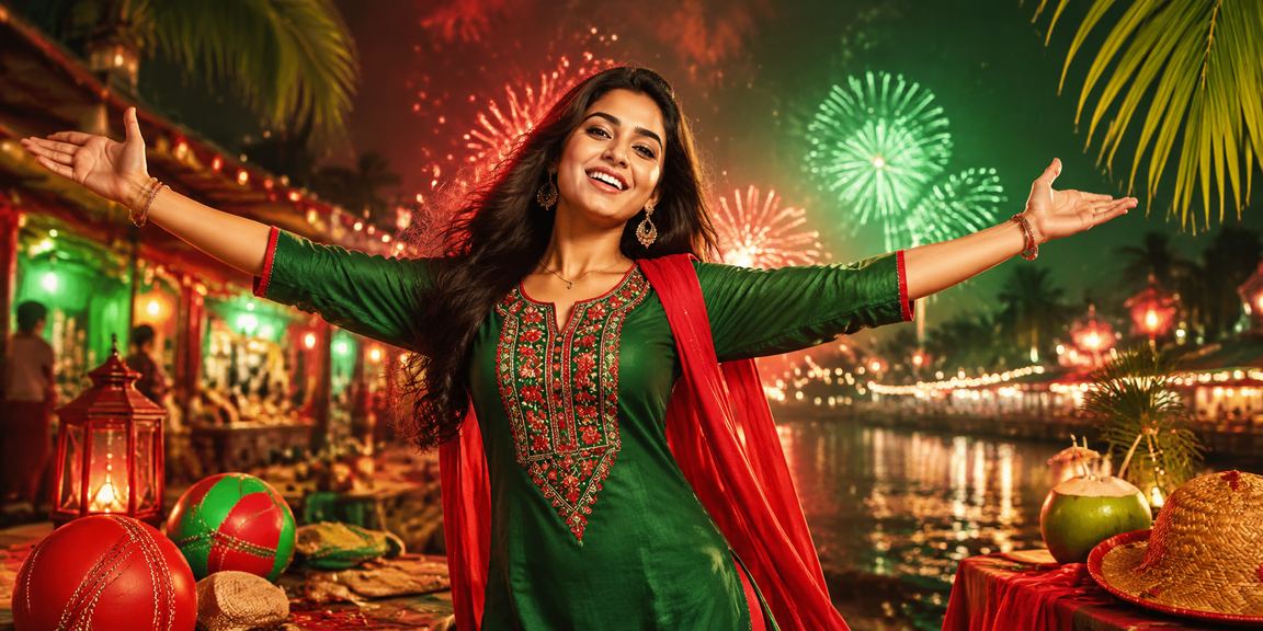 রংপুরে টস প্রেডিকশন ইভেন্ট লাল এবং সবুজ থিমে